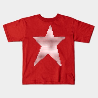 White Christmas Star Kids T-Shirt